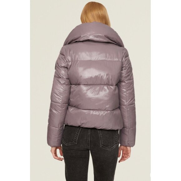 Save The Duck Womens Puffer Jacket XL 100% Animal-Free Light Purple Insulated Wi - Picture 2 of 14